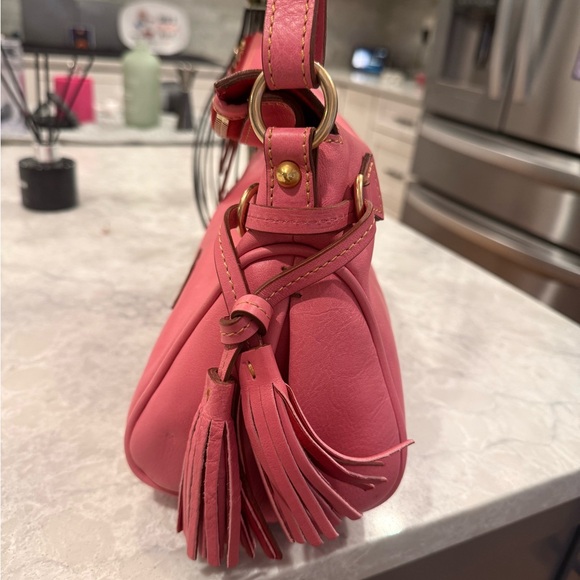 Dooney and Burke mini tassel shoulder bag - Picture 4 of 11